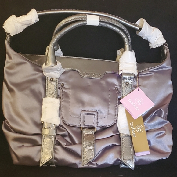 Botkier Sasha Mini Duffle Bag - Silver Nee - Picture 2 of 5
